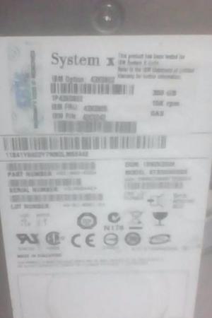 Discos Duros-servidor Systemx 300gb 15k-rpm Sas,negociables.