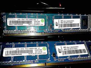 Memoria Para Pc 2 Modulos Ddr3 2gb !!