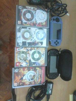 Psp Con Juegos Y Estuche