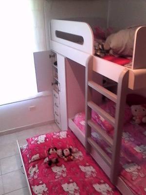 Trilitera Infantil Con Closet, Se Vende Como Nueva!!