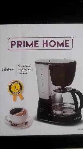 Cafetera Negra Prime Home Original Modelo Cm125b