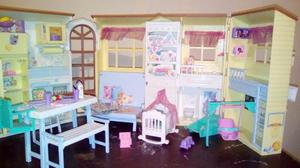 Casa Barbie Original Con Todos Sus Accesorios