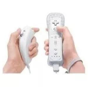 Control Wii Remote Y Nunchuk + 1 Goma De Silicona Protectora