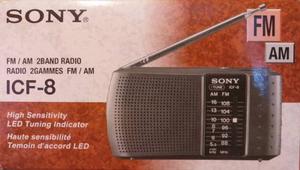 Radio Sony Icf-8 & Am & Fm & 100% Originales & Sellados!