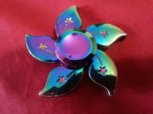 Spinner De Metal Tornasol Forma D Flor Anti-estres (de Lujo)