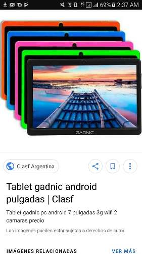 Tablet 7 Android 4.4 Disponibilidad En 6 Colores Hmi Par Tv