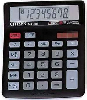 Calculadora 8 Digitos Solar Citizen Mt-801 Ii Original