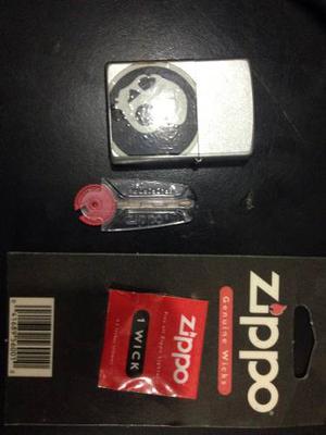 Encendedor Zippo + Mecha + Pack De Piedritas Original