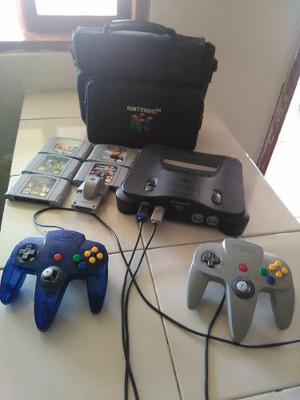 Nintendo 64,con Todos Sus Cables Y Accesorios (3.800.000 Bs)