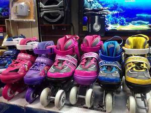 Patines En Linea Y De 4 Ruedas Mas Kit De Proteccion