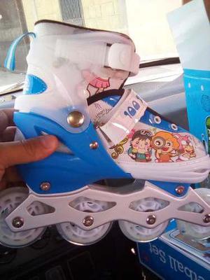 Patines Lineales Ajustables Al Pie