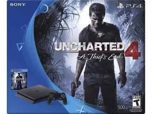 Playstation 4 De 500 Gb + Uncharted 4 + 2 Juegos