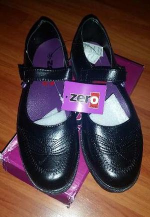 Zapatos Escolares Marca Zero Solo N° 38 Excelente Calidad.