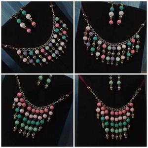 Collares En Oferta// Bisuteria//cordon Etnico/ Perlas