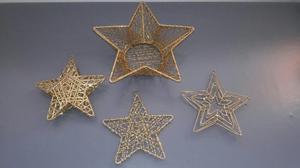 Estrellas Doradas De Navidad