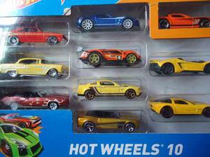 Hot Wheels City Carros Paquete De Diez Original Mattel