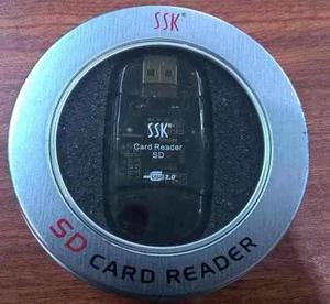 Lector De Memoria Sd Y Micro Sd, Card Reader Ssk + Estuche