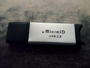 Lector De Memoria Usb 2.0 Tipo Pendrive Adaptador Microsd