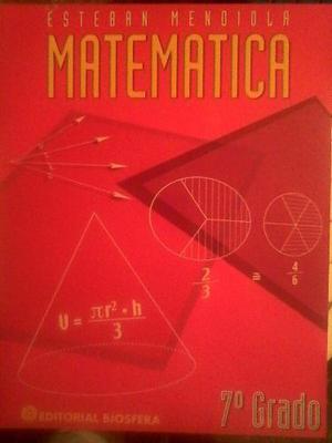 Libro De Matematica De 7mo Editorial Biosfera