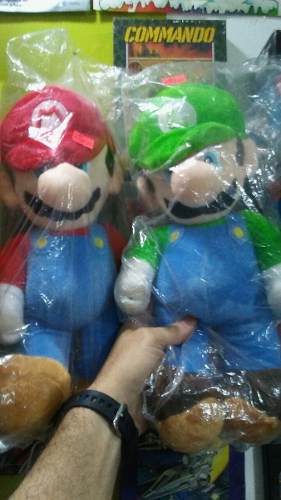 Mario Bros Y Luigi En Peluche 40cm