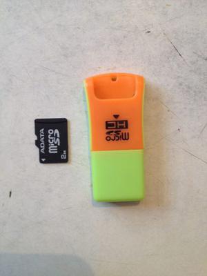 Memoria Micro Sd De 2gb Con Adaptador Usb