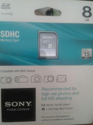 Memoria Sdhc Sony 8gb Original