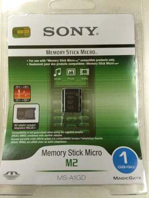 Memory Stick Micro M2 1gb Sony Original Con Adaptador Produo