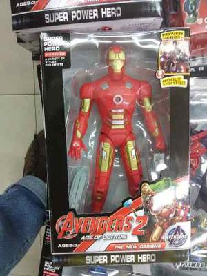 Muñeco Juguete Avengers Thor O Iron Man 20cm, Con Luz
