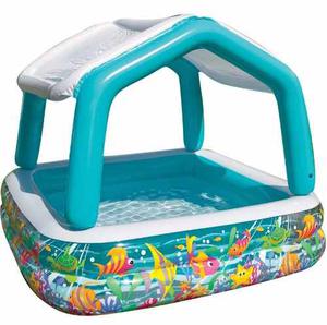 Piscina Inflable Acuario Techo Desmontable 157x157x122 Intex