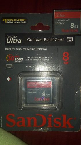 San Disk Compac Fash Card De Cámara Fotográfica