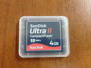 Sandisk 4 Gb Ultra Ii Compact Flash Memory Card 15mb/s