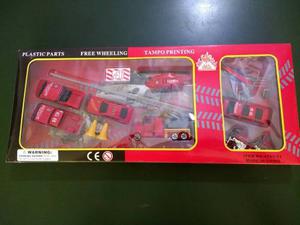 Set De Carros De Emercencia Para Niños