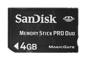 Tarjeta Memoria Stick Pro Duo 4gb