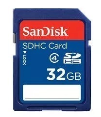 Tarjeta Sd 32 Gb Sandisk Sdhc Clase 4 Camaras,lapto