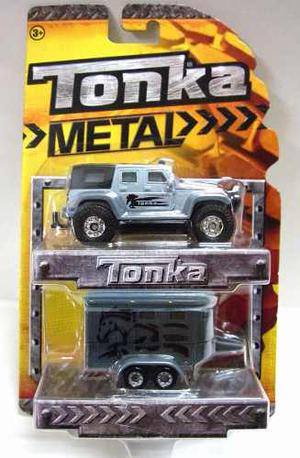 Tonka Metal - Jeep Con Remolque - Escala 1/64 - Nuevo
