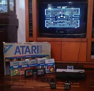 Atari 5200 Consola + 7 Juegos