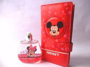 Cartera Mickey Mouse Y Perfume Minnie 100 Ml De Niñas