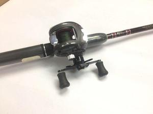 Combo Caña Bass Pro Shop Reel Abu Garcia Casting