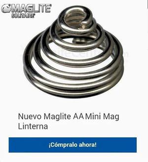 Maglite Mini 2aa Repuesto Resorte De Tapa Nueva Y Original