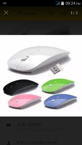 Mouse Inalámbrico 2.4 Ghz Nuevos Oferta Somos Tienda