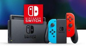 Nintendo Switch Console With Neon Blue & Neon Red