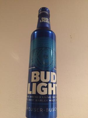 Botella De Cerveza Bud Ligth Importada (aluminio-vacia)