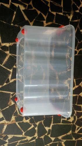Cajas Plasticas Multi Uso Con Ruedas De 50 Litros Sin Tapa