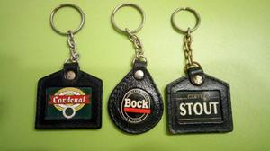 Tres Llaveros Coleccionables Cerveza Cardenal Bock Stout