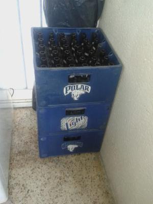 Vacíos De Cajas De Cervezas Completos Con Sus Botellas