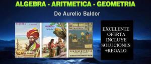 Combo Algebra, Aritmetica Y Geometria De Aurelio Baldor. Pdf