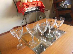 Copas De Cristal Frances D'arques, Set De 5 Copas Negociable