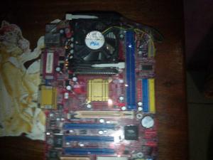 Tarjeta Madre Biostar Ddr2 Con Procesador 100% Operativa