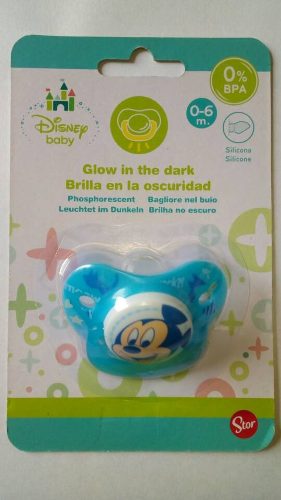 Chupon Mickey Disney Brillan En La Oscuridad 0-6 M Nuevo