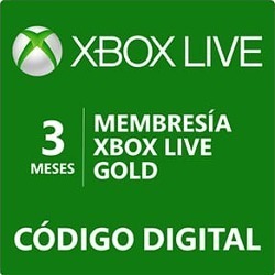 Tarjetas Xbox Live Gold De 3 Meses